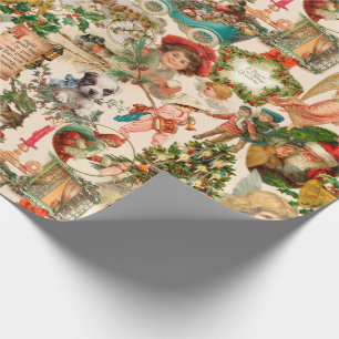 Vergnügen, Feiern und farbenfrohe Weihnachten Geschenkpapier