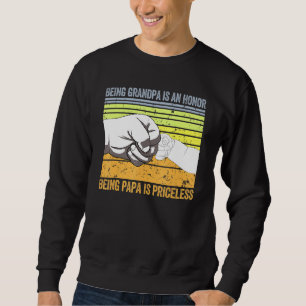 Vergnügen Großvater zu sein ist eine Ehre, Papa zu Sweatshirt
