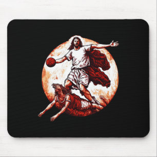 Vergnügen Jesus überquert den Teufel Christlich du Mousepad