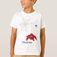 Vergnügen rote Spinne und fliegen Kinder T - Shirt