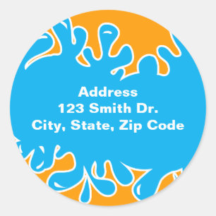 Vergnügen! Runder Aufkleber