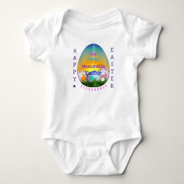 Vergnügen Sie sich an einem sonnigen, unvergesslic Baby Strampler (Vorderseite)
