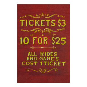 Vergnügen - Tickets 3 Dollar Poster