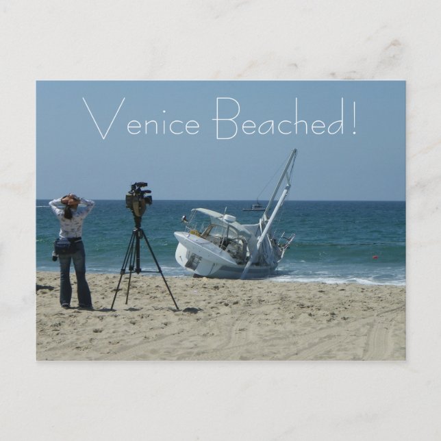 Vergnügen Venedig Beach Postcard! Postkarte (Vorderseite)