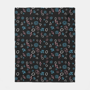 Vergnügen Wiederholung Muster in den trans-Flag Fa Fleecedecke