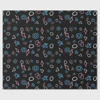 Vergnügen Wiederholung Muster in den trans-Flag Fa Geschenkpapier