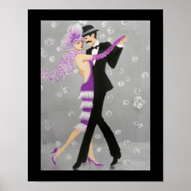 VERGNÜGTE TANGO-TÄNZER POSTER (Vorne)