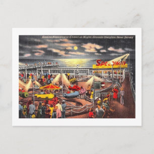 Vergnügungen, Seaside Heights, New Jersey Vintage Postkarte