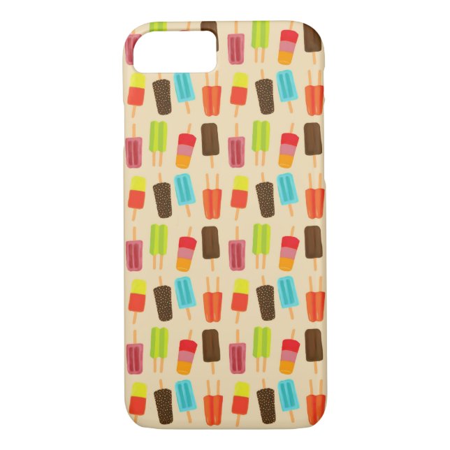 Vergnügungs- und farbenfrohe Popsicles Retro Muste Case-Mate iPhone Hülle (Rückseite)