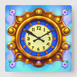 Vergnügungsdekoration Quadratische Wanduhr