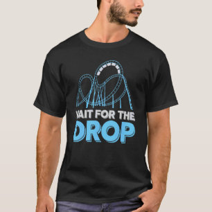 Vergnügungspark Achterbahn Warten Sie auf den T-Shirt
