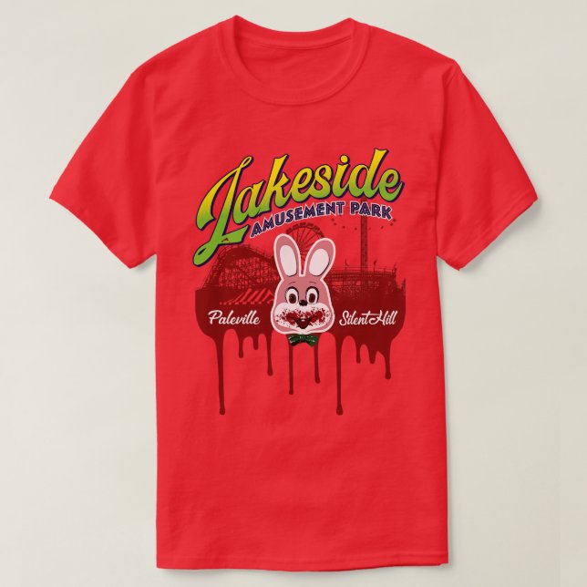 Vergnügungspark am See T-Shirt (Design vorne)