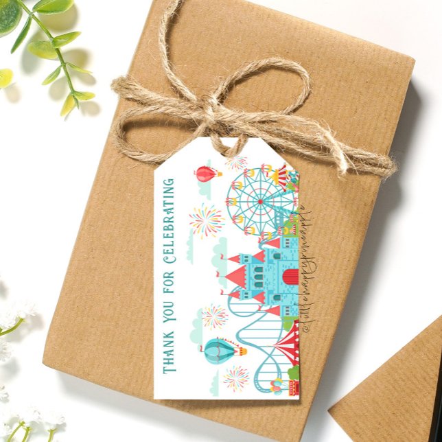 Vergnügungspark Geburtstag Geschenkanhänger (Von Creator hochgeladen)