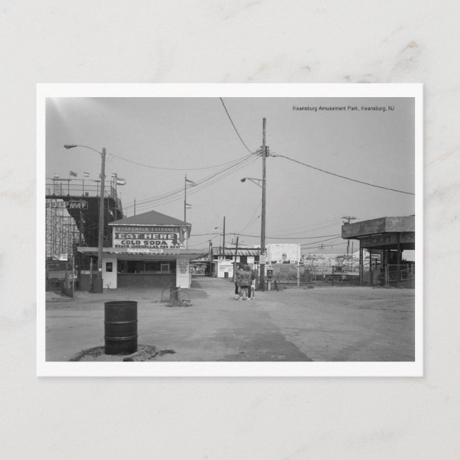 Vergnügungspark Keansburg, Keansburg, NJ Postkarte (Vorderseite)