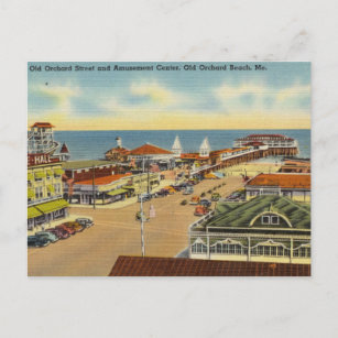 Vergnügungspark, Old Orchard Beach, Maine Postkarte