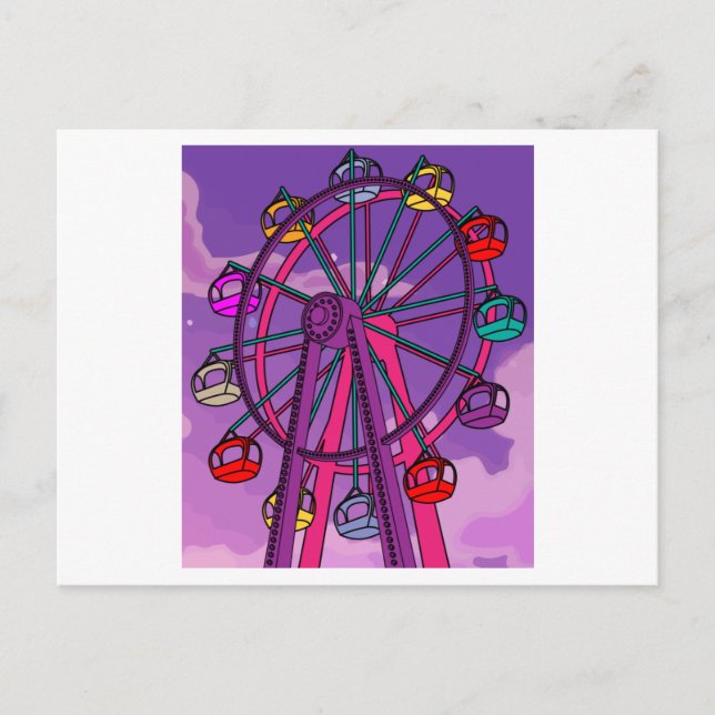 Vergnügungspark Vergnügungspark Vergnügungspark Postkarte (Vorderseite)