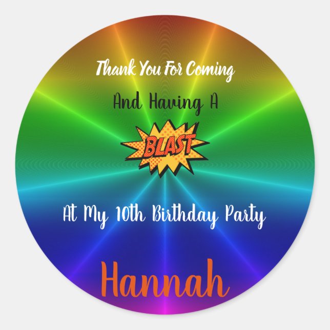 Vergnügungspark Vielen Dank für Ihr Aufkleber (Vorderseite)