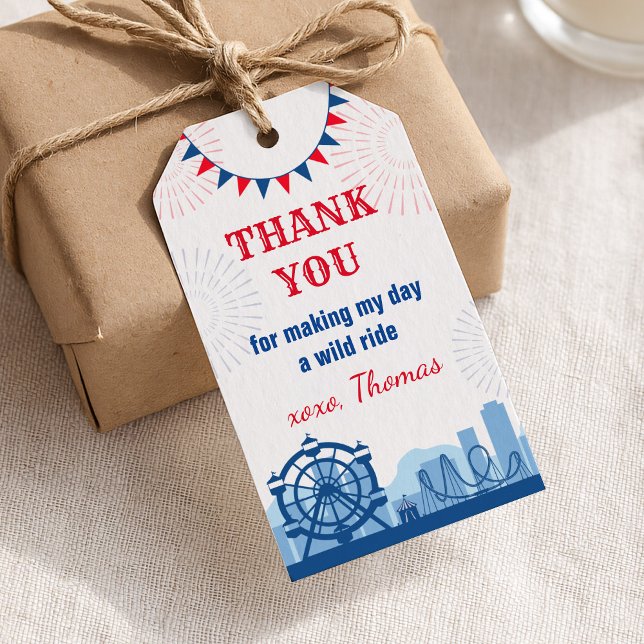 Vergnügungspark Vielen Dank Tag Geschenkanhänger (Von Creator hochgeladen)