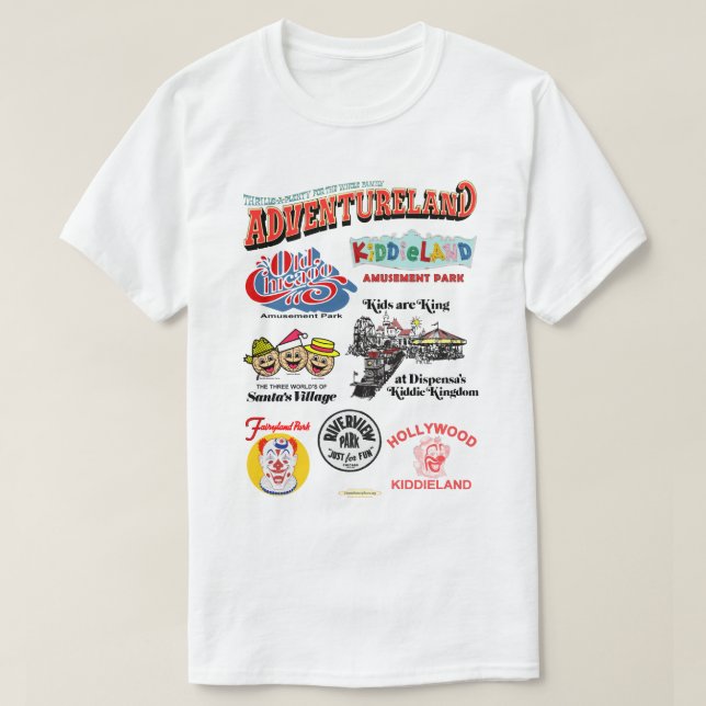 Vergnügungsparks in Chicago T-Shirt (Design vorne)