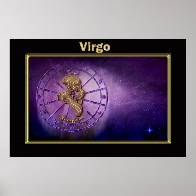 Vergo Zodiac Astrologie Design Poster (Vorne)