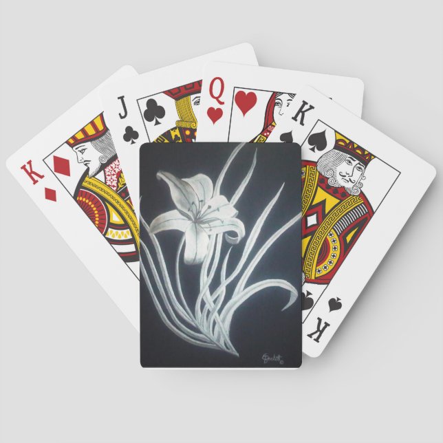 Vergolden der Lilie Spielkarten (Rückseite)
