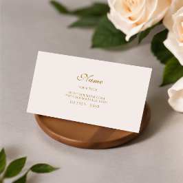 Vergoldet Modern und Elegant Visitenkarte
