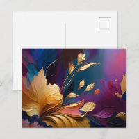 Vergoldete Blüte – Abstrakte florale Komposition