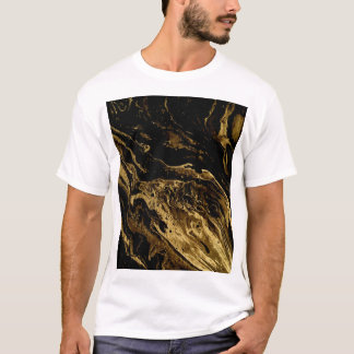 Vergoldete Eleganz: Die herrliche Magie des Marmor T-Shirt