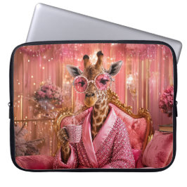Vergoldete Eleganz in Rosa Laptopschutzhülle