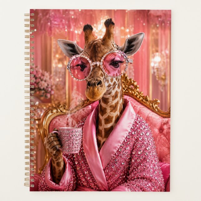 Vergoldete Eleganz in Rosa Planer (Vorderseite)