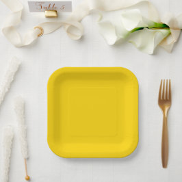 Vergoldete Eleganz Soft Gold Pappteller