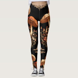 Vergoldete Pilze Leggings