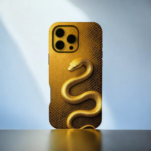 Vergoldete Python iPhone 16 Pro Max Hülle