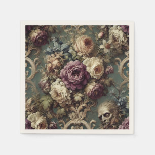 Vergoldete Unruhe – Gotisches viktorianisches flor Serviette