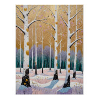 Vergoldeter Espenhain: Ein Wintertraum