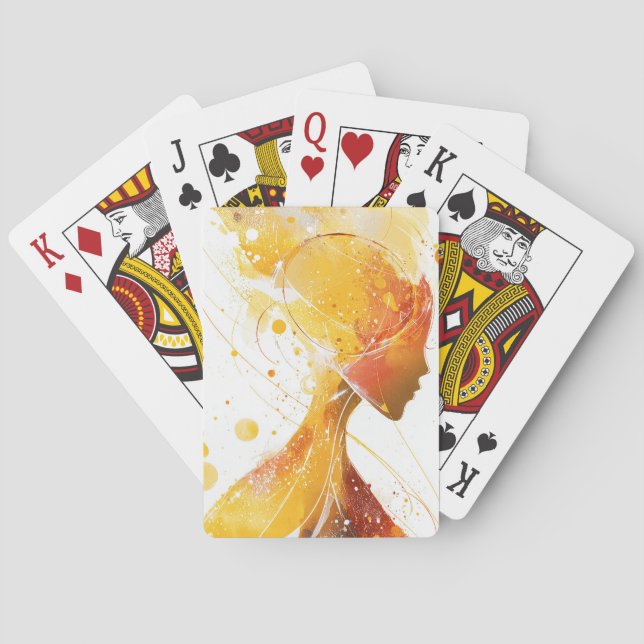 Vergoldeter Geist Spielkarten (Rückseite)