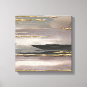 Vergoldeter Goldabstrakter Druck des Leinwanddruck