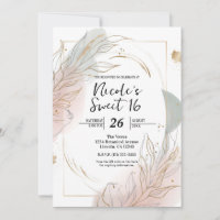 Vergoldeter Goldsalbei & Blush Botanical Sweet 16