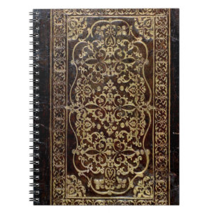 Vergoldeter Lederband Buch Falln