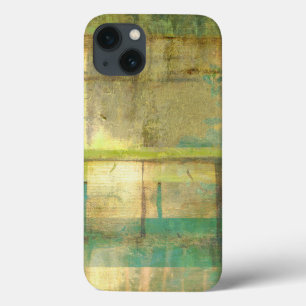 Vergoldeter Türkis und grüne abstrakte Malerei Case-Mate iPhone Hülle