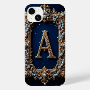Vergoldeter verzierter Buchstabe A mit Juwelen Case-Mate iPhone 14 Plus Hülle