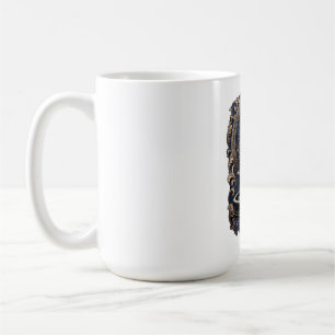 Vergoldetes Barockbrunnen-T-Shirt, Premium Kaffeetasse