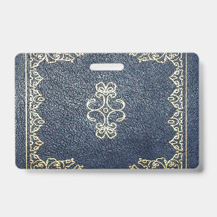 Vergoldetes Gold und Blau Ausweis