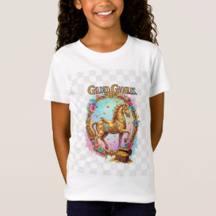 Vergoldetes Kicher-T-Shirt - Goldenes Karussellpfe T-Shirt
