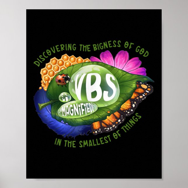 Vergrößerte Vbs 2025 Die Größe Gottes entdecken  Poster (Vorne)