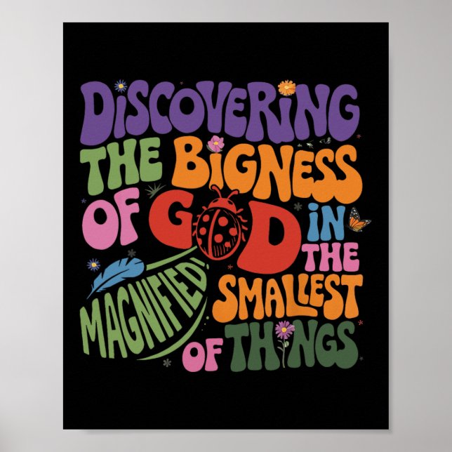 Vergrößerte Vbs 2025 Die Größe Gottes entdecken  Poster (Vorne)