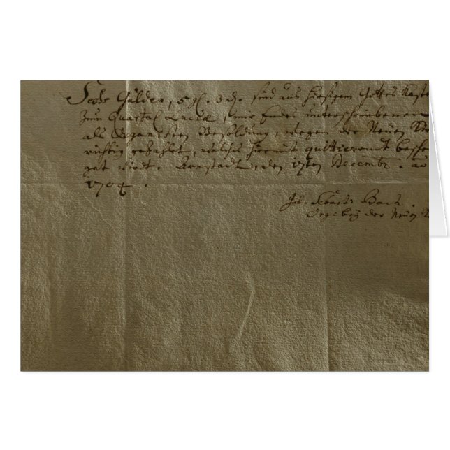 Vergütungs-Empfang, am 17. Dezember 1704 (Vorderseite (Horizontal))