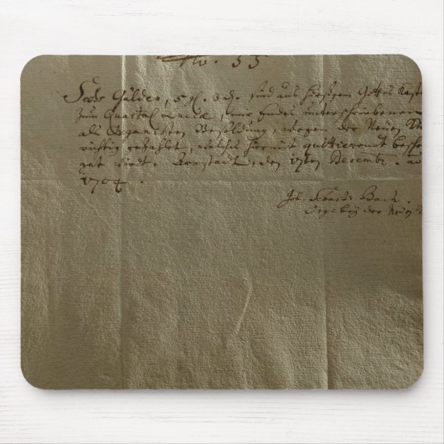 Vergütungs-Empfang, am 17. Dezember 1704 Mousepad (Vorne)