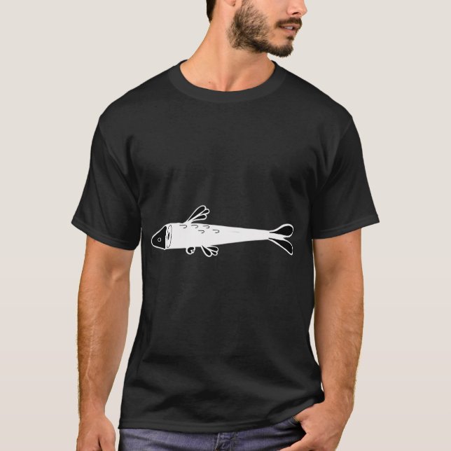 Verhackter Fisch (Single) T-Shirt (Vorderseite)