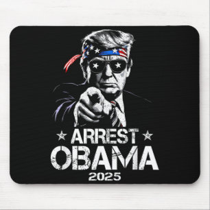 Verhaften Sie Obama 2025 USA-Flagge-Design für Män Mousepad